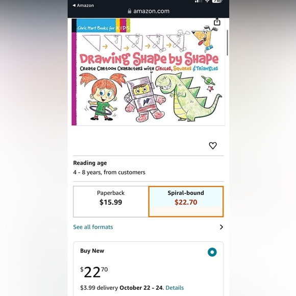 NWT. Drawing Shape by Shape Guide book for kids. Learn how to draw with shapes - Picture 14 of 14